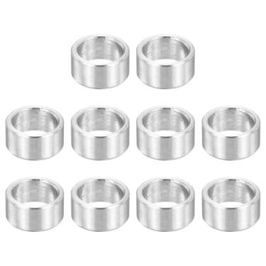 Imagem de PATIKIL Espaçadores de aço inoxidável M9, espaçador de metal de 12 peças 9 mm ID x 12 mm OD x 6 mm L parafuso para parafuso 11/81.3 cm ou M9