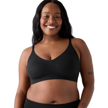 Imagem de True Everybody by True & Co Sutiã feminino de renda triangular ajustável sem aro, Preto, P