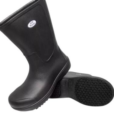 Imagem de Bota Segurança EVA cano longo Sem Biqueira BB87 Antiderrapante Limpeza