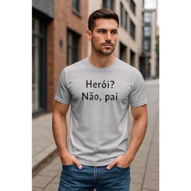 Imagem de Camiseta Presente para Pai  Dia dos Pais Criativa 100% Algodão Masculi