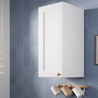 Imagem de Armário Aéreo 1 Porta 30cm Arizona Cabecasa Madeiramadeira Branco