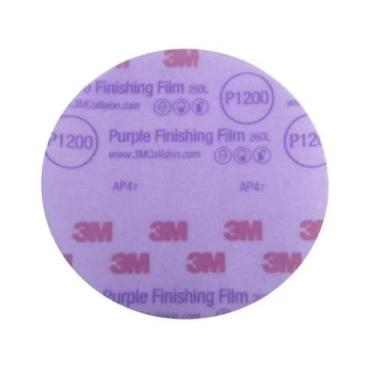 Imagem de Disco Lixa 3M Hookit Purple P1200 260L 152mm Sem Furo - 000021