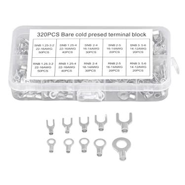 Imagem de Conector de garfo terminal de anel não isolado, garfo de terminais de cabo de bateria de cobre e redondo para equipamentos mecânicos