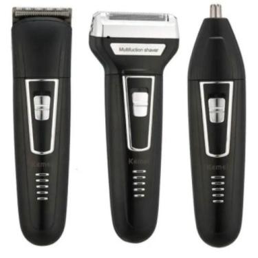 Imagem de Máquina Profissional Aparador e Depilador Kemei Km 6558 Original