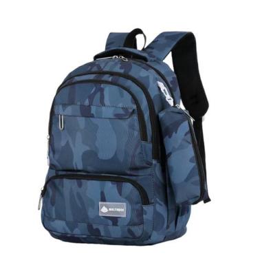 Imagem de Mochila Escolar Trabalho Faculdade Reforçada Camuflada Resistente com 