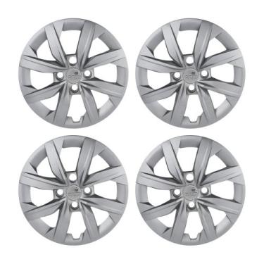 Imagem de Calota Aro 14" Prata Mod Gol G5 / G6 2015 / 2017 (Jogo c/ 4 Calotas) G