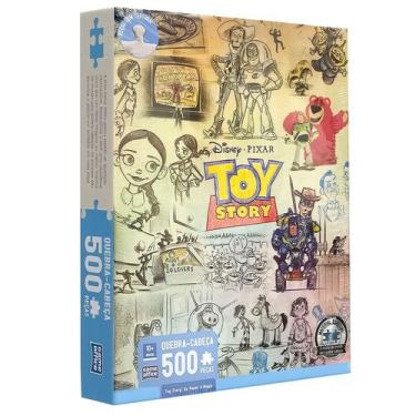 Imagem de Quebra-cabeça 500 Peças Disney Toy Story Do Papel À Magia Game Office 