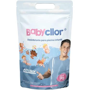 Imagem de AtCllor, Cloro concentrado, orgânico e estabilizado para piscina infantil, Com ácido Cianúrico, BabyCllor, Teor de ativo 50,00%, Granulado, 2 Kg, Rosa
