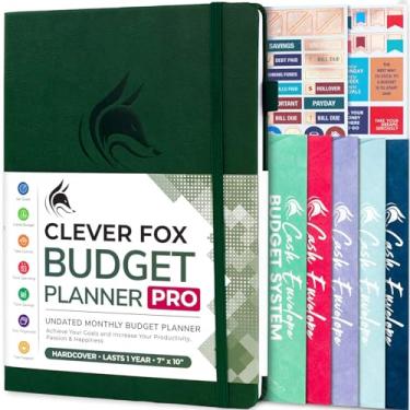 Imagem de Clever Fox Budget Planner Pro - Organizador financeiro + Sistema de orçamento de envelope de dinheiro. Diário financeiro mensal, rastreador de despesas e livro de conta pessoal. Sem data - Comece a