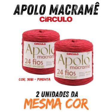 Imagem de mkpl -BARBANTE APOLO MACRAME CIRCULO 24 FIOS -800G -KIT 2 UN, 3581 - P