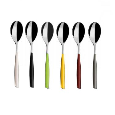 Imagem de Conjunto 6 Colheres Sopa Mesa Posta Colorido Glamour Bugatti