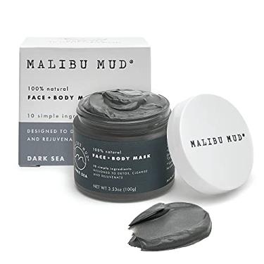 Imagem de MALIBU MUD, Máscara facial e corporal totalmente natural para desintoxicação diária, limpeza, rejuvenescimento sem ressecar a pele, para todos os tipos de pele