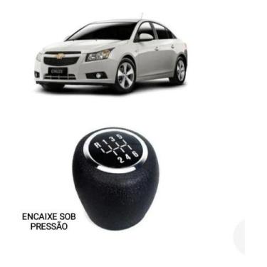 Imagem de Manopla Bola Câmbio Cruze 6 Marchas 2012 14 2015 2016 Preta - TOP - MP