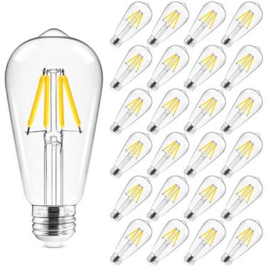 Imagem de Lâmpada LED Hizashi Vintage Edison E26 4W 3000K 450lm, pacote com 24