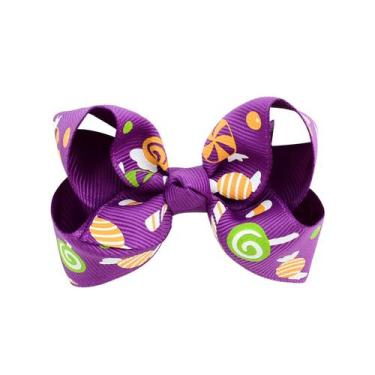 Imagem de Halloween infantil hairpin crianças abóbora impressão meninas bonito a