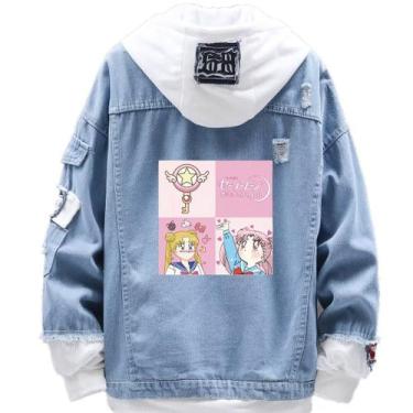 Imagem de Jaqueta jeans com estampa de estilo moderno Sailor Moon Magic Wand - M