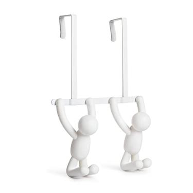 Imagem de Cabideiro De Porta Buddy Cor Branco Em Plastico Abs Umbra Branco