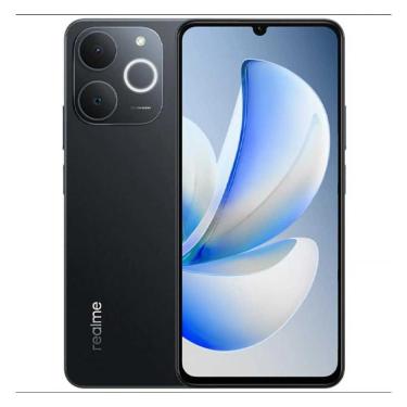 Imagem de Smartphone Realme Note 70 4GB RAM 128GB Tela 6.74 90Hz Dual SIM Obsidian Black