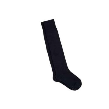 Imagem de Meia Lupo 4450-012 Feminina 3/4 Algodão, Preto, UN