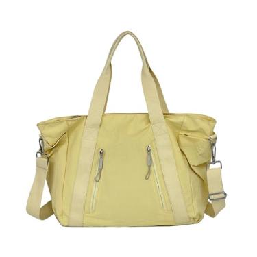Imagem de Sursee Bolsas de ombro grandes para mulheres, bolsas de ombro transversais, bolsa esportiva de ginástica, Amarelo, Sacolas femininas de viagem