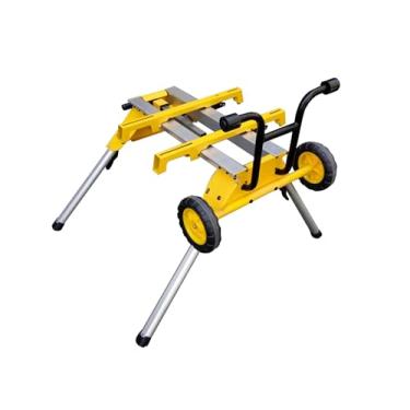 Imagem de Gabasinover , Leve 、Compacto resistente – Suporte de serra de mesa de transporte fácil, suporte de rolamento, dobrável e portátil, compatível com DEWALT DW744, DW745 e outras serras de mesa