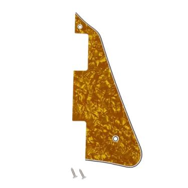 Imagem de Banworks 4 Ply Les Paul Pickguard LP Pickguard Placa contra arranhões 2 furos para guitarra elétrica para EUA Gibson Les Paul LP JT/HB-05 Yellow Pearl