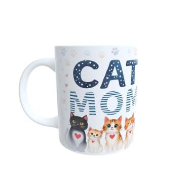 Imagem de Caneca Personalizada Mãe de Gato – Criativa, Divertida e Ótima para Presentear (Moderno 04)