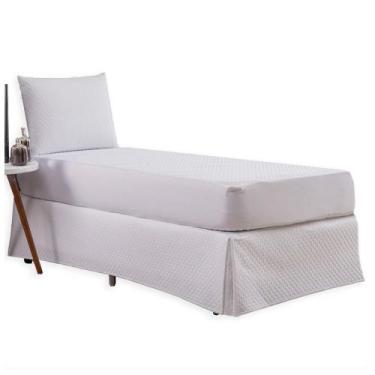 Imagem de Capa Protetora Matelada Impermeável Ultrassônico De Colchão Solteiro -