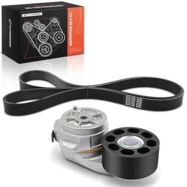 Imagem de A-Premium Kit de componentes de transmissão de correia serpentina adequado para Ford F-650 F-750 2004-2007, 5.9L L6 6.0L V8 7.2L L6 DIESEL Turbocharged