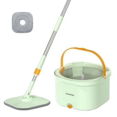 Imagem de Novavida, Esfregão Mop Giratório com Sistema Duplo Água Limpa e Suja
