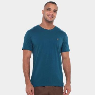 Imagem de Camiseta Fila Pima II Masculina, Verde escuro, P