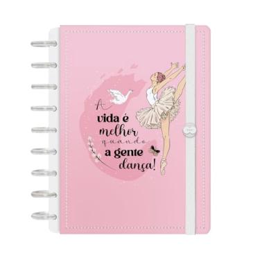 Imagem de Caderno de Disco Inteligente Iscool M+ Voalá Romantic Dança Rosa