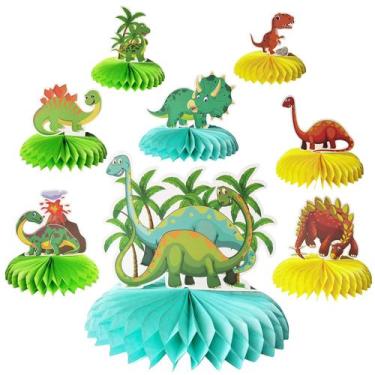 Imagem de Decorações de aniversário de dinossauro Jamonxi com orbes em forma de 