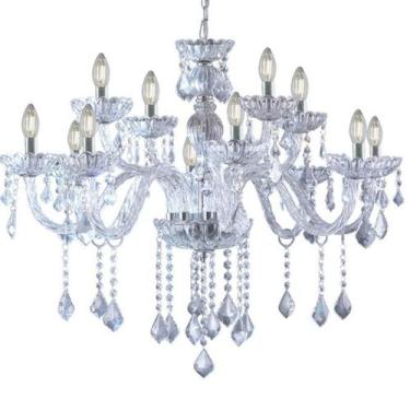 Imagem de Lustre Cristal Legítimo Clássico Corsalle 12 Braços Candelabro Maria T