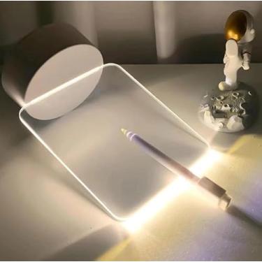 Imagem de Luminária 3D de Escrever tipo Lousa Acrílico + Caneta