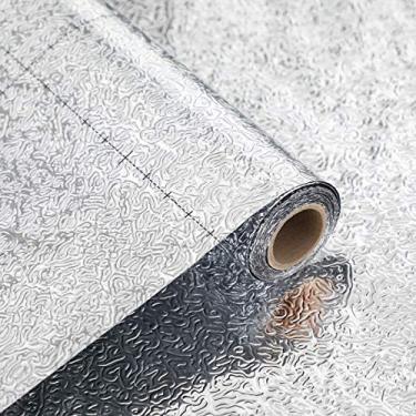 Imagem de VEELIKE Papel de parede Backsplash de cozinha, descasque e cole papel de contato autoadesivo à prova de óleo, resistente ao calor, adesivo de parede para forro de prateleira de gaveta de bancada (40 x