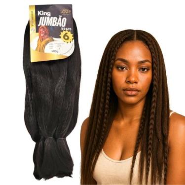 Imagem de Kit 2 Super King Jumbo Organico Alongamento Entrelace Mega Hair - Bree
