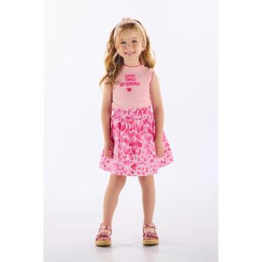 Imagem de Conjunto Infantil Regata e Saia Up Baby, Rosa, 4