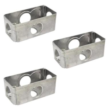 Imagem de 3 Condulete Múltiplo Modelo X Medida 1 1/2 em Alumínio Sieg