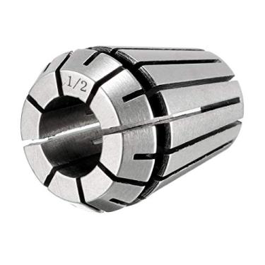 Imagem de uxcell ER25 Mandril de pinça de mola de 1,27 cm para máquina de gravação, ferramenta de fresagem de torno