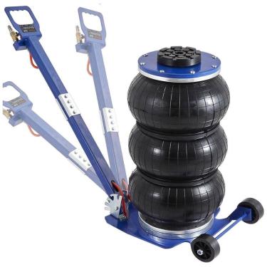 Imagem de Macaco Pneumático de Levantamento Rápido de 3 5 s e até 3 Ton, com Alças Longas Ajustáveis para Carros, VEVOR, Azul