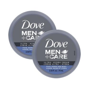 Imagem de Creme hidratante Dove Men Plus Care Ultra Hydra, pacote com 2 unidades