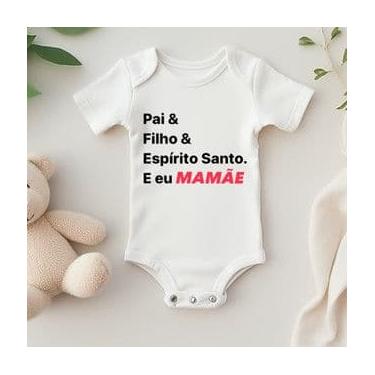 Imagem de Body Personalizado Bebê Pai, Filho, Espírito Santo e eu Mamãe - Baby d