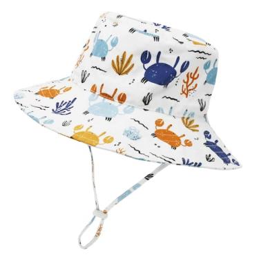 Imagem de Sun Hat Olreco Baby Boy UPF 50+ Bucket Hat Crab 6-12 meses