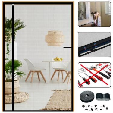 Imagem de Tela de porta CHIYUNS com fechamento magnético em fibra de vidro 122x2