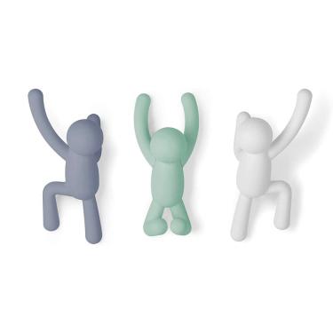 Imagem de Cabideiro de Parede Buddy Multi Colorido Umbra