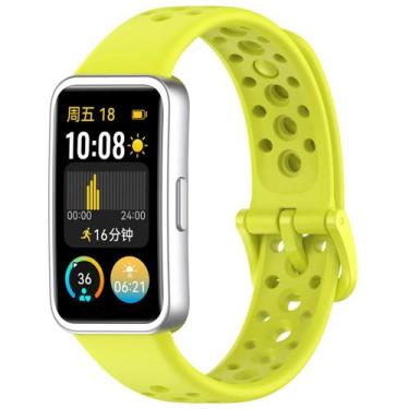 Imagem de Pulseira De Silicone Respirável Para Huawei Band 10 9 8 Acessórios De 