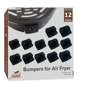 Imagem de Pés de borracha de substituição para fritadeira a ar COSORI 6,8 QT - 12 peças premium amortecedores, abas, pontas e rolhas | Conserte a bandeja solta, evite agitação e reduza o ruído para modelos de