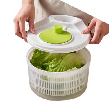 Imagem de Centrífuga de Salada 3L Secagem Rápida Sem Esforço Para Folhas e Hortaliças Manual