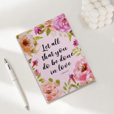 Imagem de Caderno Corinthians 16:14 com citação de versículo da Bíblia, caderno A5 para anotações de escritório, agenda de 21 x 14,7 cm, agenda, agenda de viagem, presente